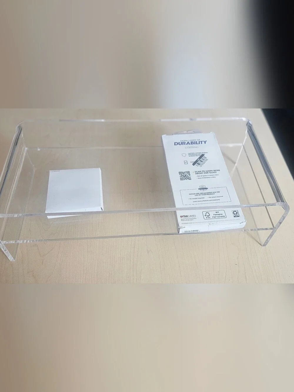 Egchi 2-Tier Clear Acrylic Monitor Stand & Desk Riser (16